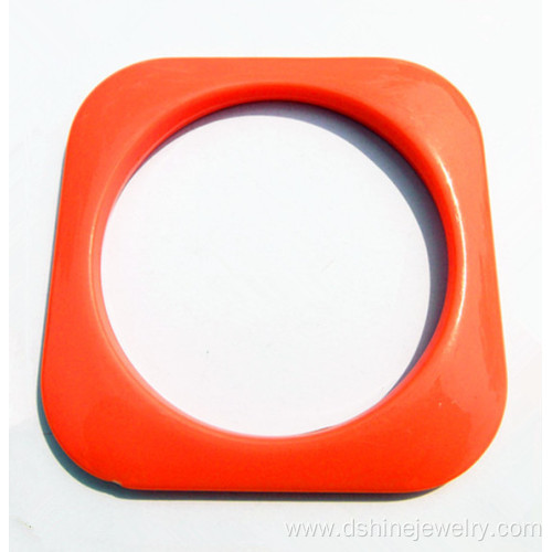 Square Plastic Acrylic Bangle Wholesale Plastic Jewelry